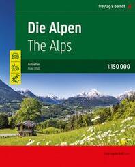 Die Alpen, Autoatlas 1:150.000, freytag & berndt