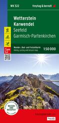 freytag & berndt Wanderkarte WK 322 Wetterstein - Karwendel, Seefeld - Garmisch-Partenkirchen 1:50.000