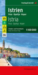 freytag & berndt Stra&szlig;enkarte Istrien 1:100.000