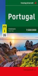 freytag & berndt Stra&szlig;enkarte Portugal 1:500.000