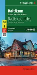 freytag & berndt Stra&szlig;enkarte Baltikum 1:400.000