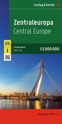 freytag & berndt Stra&szlig;enkarte Zentraleuropa 1:2 Mio.