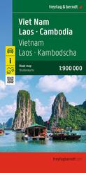 freytag & berndt Stra&szlig;enkarte Vietnam - Laos - Kambodscha 1:900.000