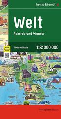 freytag & berndt Stra&szlig;enkarte Weltkarte f&uuml;r Kinder 1:22 Mio.
