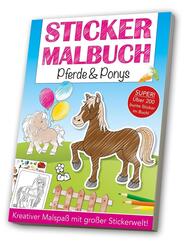Stickermalbuch Pferde & Ponys