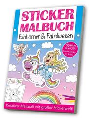 Stickermalbuch Einh&ouml;rner & Fabelwesen