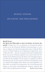 Die Rätsel der Philosophie in ihrer Geschichte als Umriss dargestellt