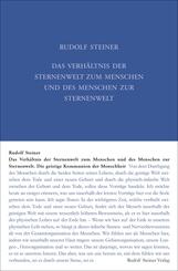 Das Verh&auml;ltnis der Sternenwelt zum Menschen und des Menschen zur Sternenwelt