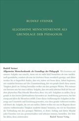 Allgemeine Menschenkunde als Grundlage der P&auml;dagogik