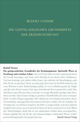 Die geistig-seelischen Grundkr&auml;fte der Erziehungskunst