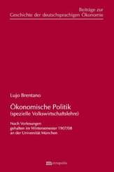 &Ouml;konomische Politik (spezielle Volkswirtschaftslehre)