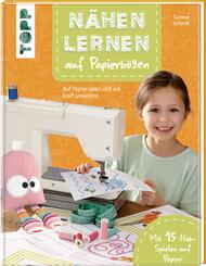 N&auml;hen lernen auf Papierb&ouml;gen