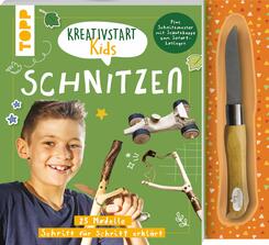 Kreativstart Kids Schnitzen. Anleitungsbuch und Material