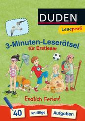3-Minuten-Leser&auml;tsel f&uuml;r Erstleser: Endlich Ferien!