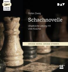 Schachnovelle,1 Audio-CD, 1 MP3