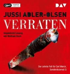 Verraten. Der zehnte Fall f&uuml;r Carl M&oslash;rck, Sonderdezernat Q,2 Audio-CD, 2 MP3