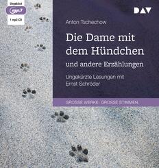 Die Dame mit dem H&uuml;ndchen und andere Erz&auml;hlungen,1 Audio-CD, 1 MP3