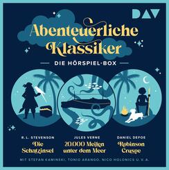 Abenteuerliche Klassiker - Die H&ouml;rspiel-Box. Die Schatzinsel, 20.000 Meilen unter dem Meer, Robinson Crusoe,3 Audio-CD