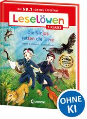 Lesel&ouml;wen 1. Klasse - Die Ninjas retten die Tiere