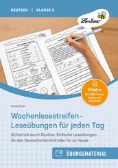 Wochenlesestreifen - Lese&uuml;bungen f&uuml;r jeden Tag