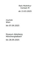 Park McArthur. Contact M