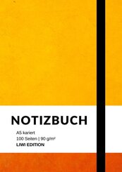 Notizbuch A5 kariert - 100 Seiten 90g/m&sup2; - Soft Cover - FSC Papier
