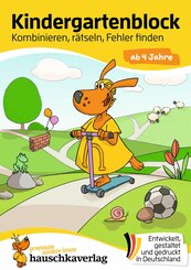 Kindergartenblock ab 4 Jahre - Kombinieren, rätseln, Fehler finden (eBook, PDF)