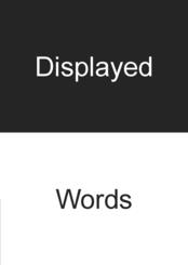 Displayed Words