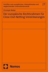 Der europ&auml;ische Rechtsrahmen f&uuml;r Close-Out-Netting-Vereinbarungen