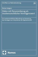 Daten mit Personenbezug als insolvenzrechtlicher Verm&ouml;genswert