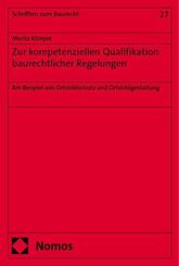 Zur kompetenziellen Qualifikation baurechtlicher Regelungen