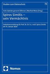 Spiros Simitis - sein Verm&auml;chtnis