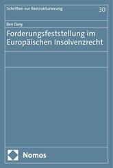 Forderungsfeststellung im Europ&auml;ischen Insolvenzrecht