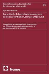 Europ&auml;ische Erbrechtsverordnung und kollisionsrechtliche Gesetzesumgehung