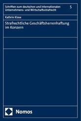 Strafrechtliche Gesch&auml;ftsherrenhaftung im Konzern