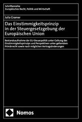 Das Einstimmigkeitsprinzip in der Steuergesetzgebung der Europ&auml;ischen Union