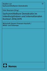 Sachunmittelbare Demokratie im interdisziplin&auml;ren und internationalen Kontext 2014/2015