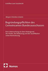 Begr&uuml;ndungspflichten des Gemeinsamen Bundesausschusses