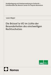 Die Br&uuml;ssel Ia-VO im Lichte der Besonderheiten des einstweiligen Rechtsschutzes