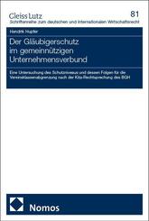 Der Gl&auml;ubigerschutz im gemeinn&uuml;tzigen Unternehmensverbund