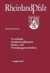 Verzeichnis rheinland-pf&auml;lzischer Rechts- und Verwaltungsvorschriften