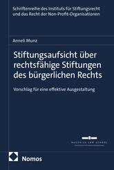 Stiftungsaufsicht &uuml;ber rechtsf&auml;hige Stiftungen des b&uuml;rgerlichen Rechts