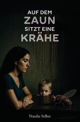 Auf dem Zaun sitzt eine Kr&auml;he