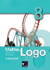Mathe.Logo Gymnasium Th&uuml;ringen AH 8, m. 1 Buch