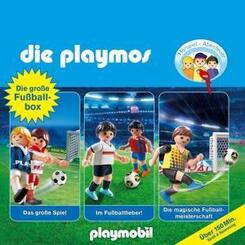 Die Playmos - Die gro&szlig;e Fu&szlig;ball-Box,3 Audio-CDs