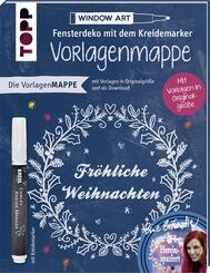 Vorlagenmappe Fensterdeko mit dem Kreidemarker - Fr&ouml;hliche Weihnachten