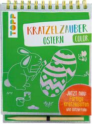 Kratzelzauber Color Ostern, m. Holzstift
