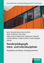 Sonderp&auml;dagogik intra- und interdisziplin&auml;r