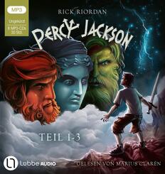 Percy Jackson - Teil 1-3,6 Audio-CD, 6 MP3
