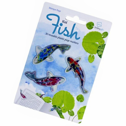 Stikki Marks 30 Mini-Lesezeichen (Koi Fish) - selbsthaftend - wiederabl&ouml;sbar